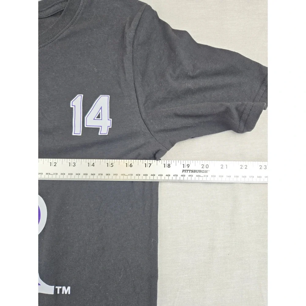 MLB Colorado Rockies Ezequiel Tovar 14 Kids XL 16/18 Black Player T-Shirt